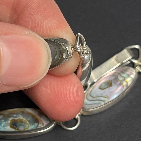 Gorgeous sterling silver stone bracelet - Picture 3 of 5